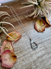 Load image into Gallery viewer, Stirrup Pendant Necklace – Sterling Silver – 18 Inch – Hada Collection