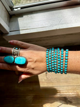 Load image into Gallery viewer, Sterling Silver Cuff – Kingman Turquoise