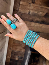 Load image into Gallery viewer, Sterling Silver Cuff – Kingman Turquoise