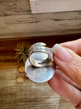 Load image into Gallery viewer, Adjustable Green Turquoise Ring – Sterling Silver – One of a Kind – Made in USA