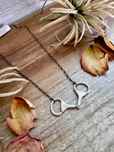 Load image into Gallery viewer, Snaffle Bit Pendant Necklace – Sterling Silver – 18 Inch