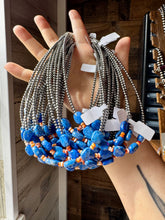 Load image into Gallery viewer, Sterling Silver & Spiny Oyster Choker with Lapis – Summer Necklace