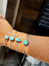 Load image into Gallery viewer, Sonoran Gold Turquoise Cuff – Sterling Silver – Native Made – Made in USA