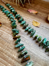 Load image into Gallery viewer, 34-Inch Natural Shell & Turquoise Nugget Necklace