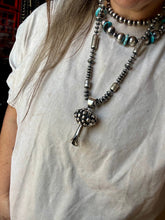 Load image into Gallery viewer, Giant Blossom Pendant – Sterling Silver – Native Made