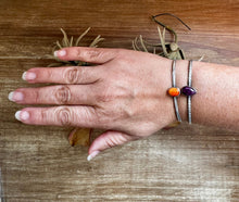 Load image into Gallery viewer, Spiny Oyster Cuff – Orange or Purple – G. Rios, Sterling Silver