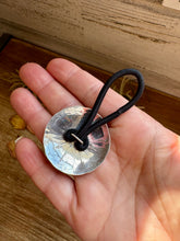 Load image into Gallery viewer, Sterling Silver Hair Tie – Kingman Turquoise Concho