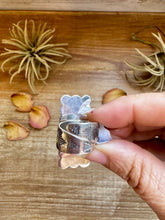 Load image into Gallery viewer, Adjustable Rectangle Ring with 21 Kingman Turquoise – Sterling Silver