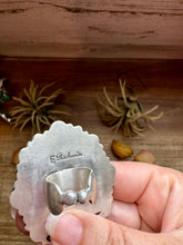 Load image into Gallery viewer, Adjustable Cluster Ring – Spiny Oyster & Sonoran Gold by E. Richards, Native Made