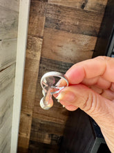 Load image into Gallery viewer, 3-Stone Kingman Turquoise Ring – Size 9.5 Sterling Silver