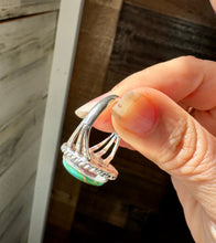 Load image into Gallery viewer, Sonoran Gold Turquoise Ring – Size 7.5 or 8, Sterling Silver