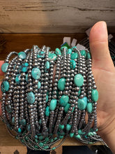 Load image into Gallery viewer, 15-Inch Turquoise Necklace with 4mm & 5mm Beads
