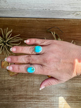 Load image into Gallery viewer, Sonoran Gold Turquoise Ring – Size 7.5 or 8, Sterling Silver