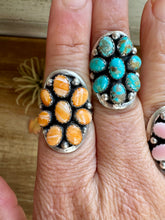 Load image into Gallery viewer, Stamp Yazzie Ring – Pick Your Color: Turquoise, Pink Conch, or Spiny Oyster size 7