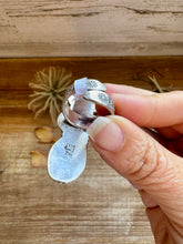 Load image into Gallery viewer, Adjustable Ring – 3 Green Turquoise Stones – Sterling Silver – BJA Stamp by Boyd Ashley