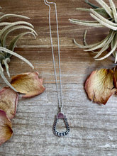 Load image into Gallery viewer, Stirrup Pendant Necklace – Sterling Silver – 18 Inch – Hada Collection