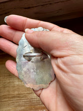 Load image into Gallery viewer, Kingman Turquoise Cluster Ring – Navajo Handmade by Jaz Wilson, Size 7.5