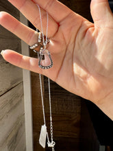 Load image into Gallery viewer, Stirrup Pendant Necklace – Sterling Silver – 18 Inch – Hada Collection