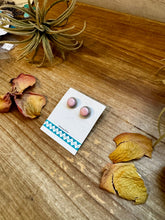 Load image into Gallery viewer, Pink Conch Stud Earrings by Esther White – Sterling Silver