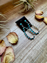 Load image into Gallery viewer, Kingman Turquoise Dangle Earrings – Sterling Silver, Lightweight, USA Made