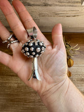 Load image into Gallery viewer, Giant Blossom Pendant – Sterling Silver – Native Made