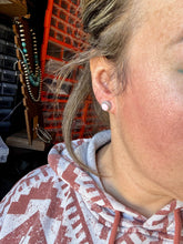 Load image into Gallery viewer, Pink Conch Stud Earrings by Esther White – Sterling Silver