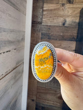 Load image into Gallery viewer, Adjustable Ring – Bumblebee Jasper – Sterling Silver