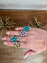 Load image into Gallery viewer, Stamp Yazzie Ring – Pick Your Color: Turquoise, Pink Conch, or Spiny Oyster size 7