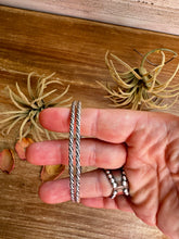 Load image into Gallery viewer, Sterling Silver Rope Bangle Bracelet