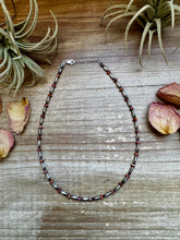 Load image into Gallery viewer, 14-Inch Sterling Silver Torpedo & Spiny Oyster Heishi Choker