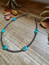 Load image into Gallery viewer, 15-Inch Turquoise Necklace with 4mm & 5mm Beads
