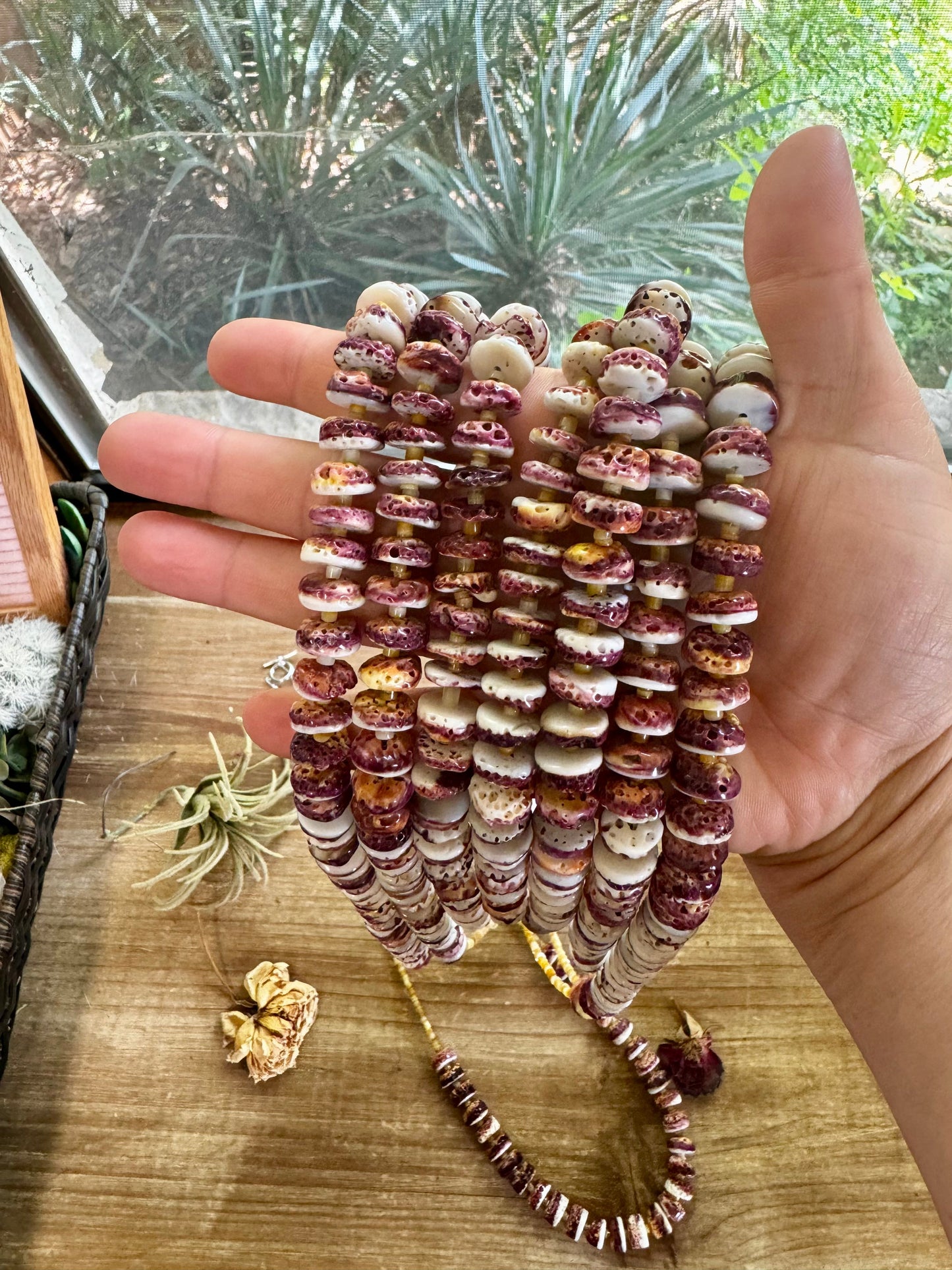 Purple Spiny Oyster & Turquoise Necklace