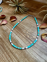 Load image into Gallery viewer, Turquoise Variscite & Pink Conch Choker – Exclusive Bijoux FAB Design
