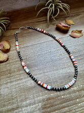 Load image into Gallery viewer, 17-Inch Sterling Silver Pearl & Spiny Oyster Necklace
