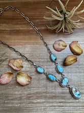 Load image into Gallery viewer, Golden Hills Turquoise Necklace – Sterling Silver, 22 inch
