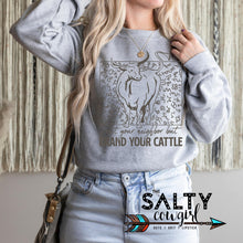 Load image into Gallery viewer, Brand Your Cattle Classic Sweatshirt - The Salty Cowgirl