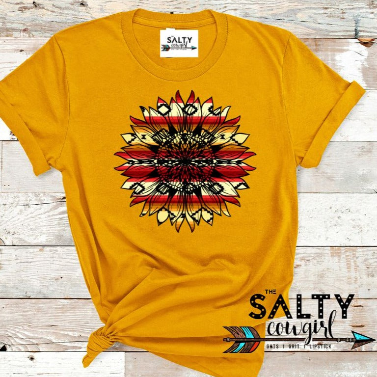 Western Sunflower Tee - The Salty Cowgirl