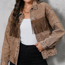 Load image into Gallery viewer, The Chico Fringe Denim Jacket
