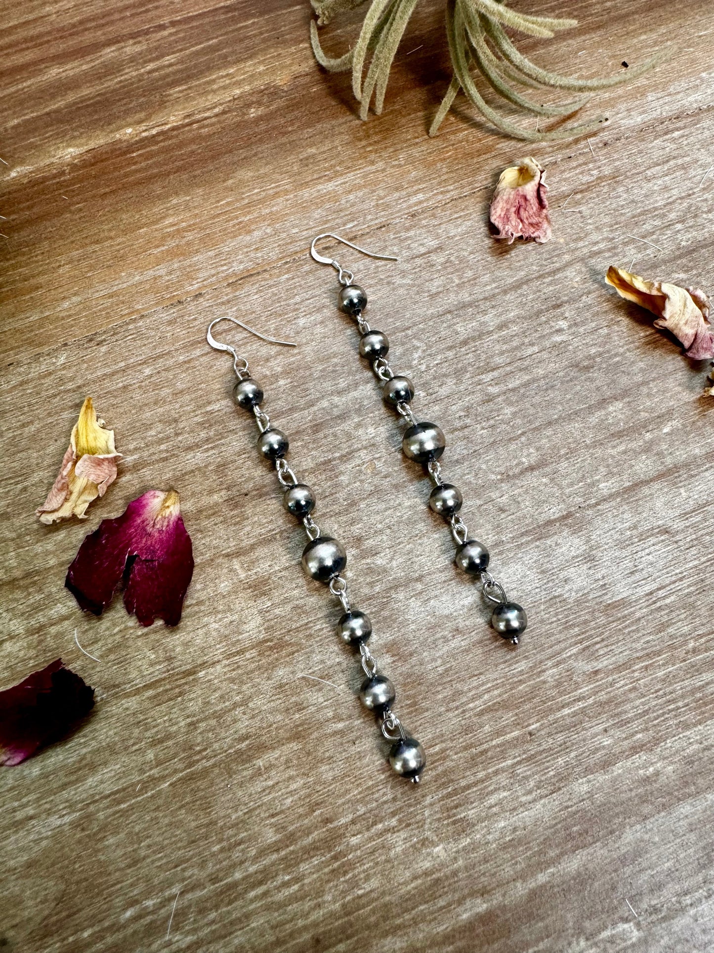 Sterling Silver Pearls Earrings