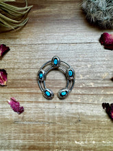 Load image into Gallery viewer, Naja Pendant - sterling silver with kingman turquoise
