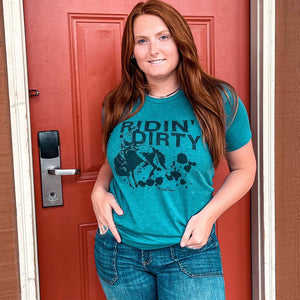 Ridin' Dirty Tee - The Salty Cowgirl