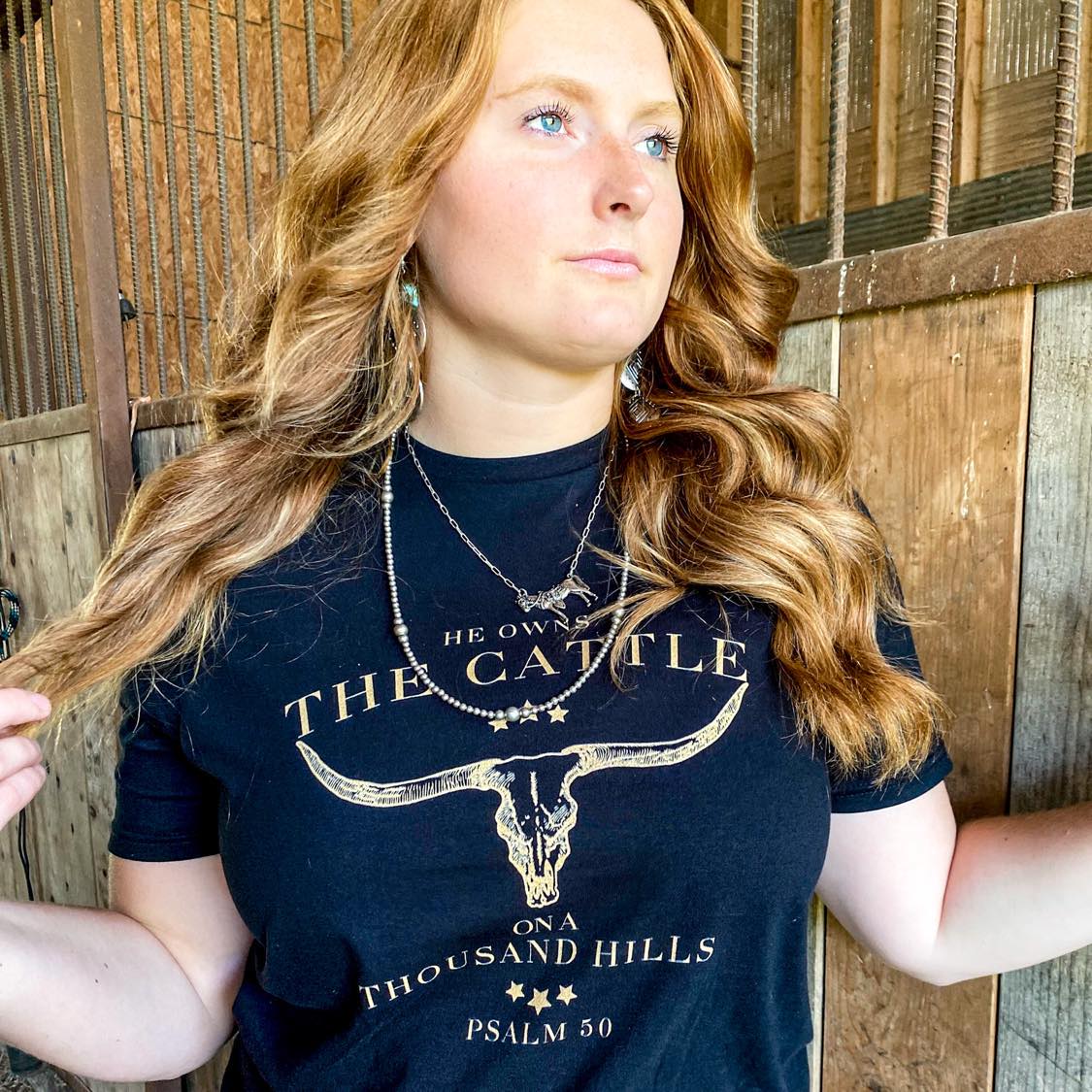He Owns the Cattle Tee - The Salty Cowgirl