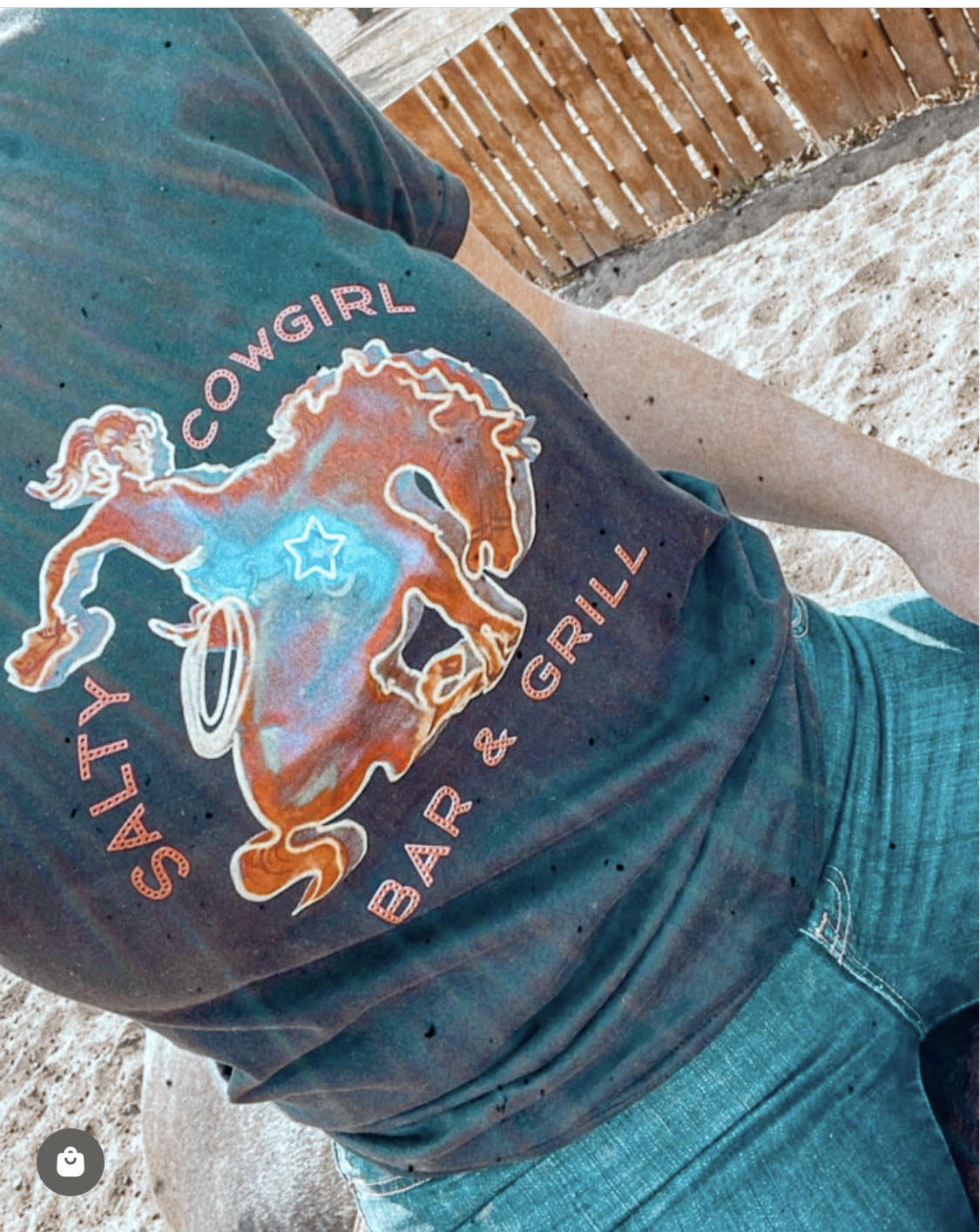 Salty Cowgirl Bar & Grill Tee - The Salty Cowgirl