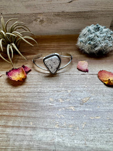 Cuff Bracelet- White Buffalo and Sterling silver