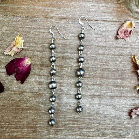 Sterling Silver Pearls Earrings