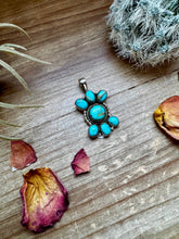 Load image into Gallery viewer, Multi Stone Pendant - Kingman Turquoise &amp; Sterling Silver
