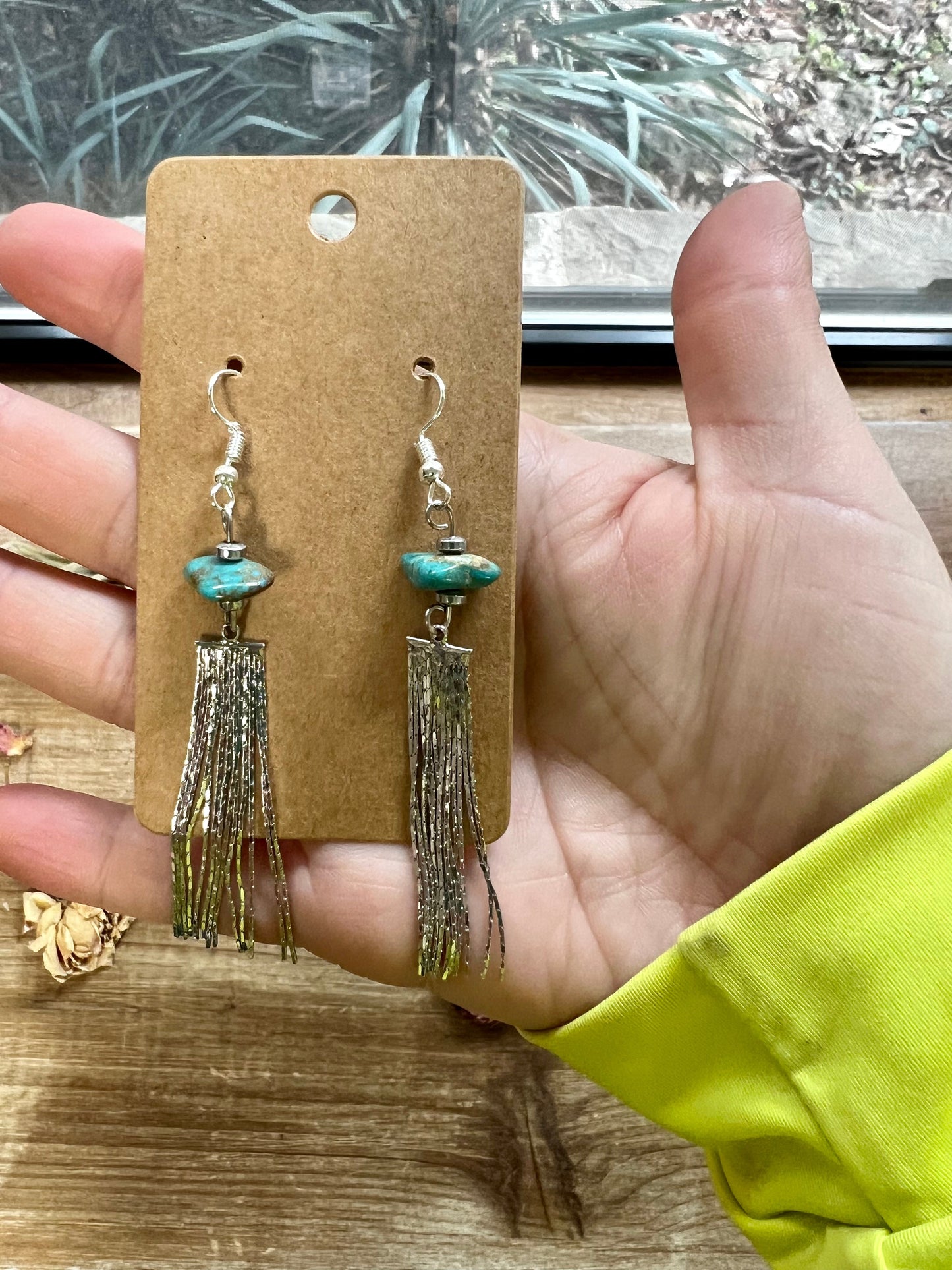 Mini Chic Turquoise Dangle Earrings