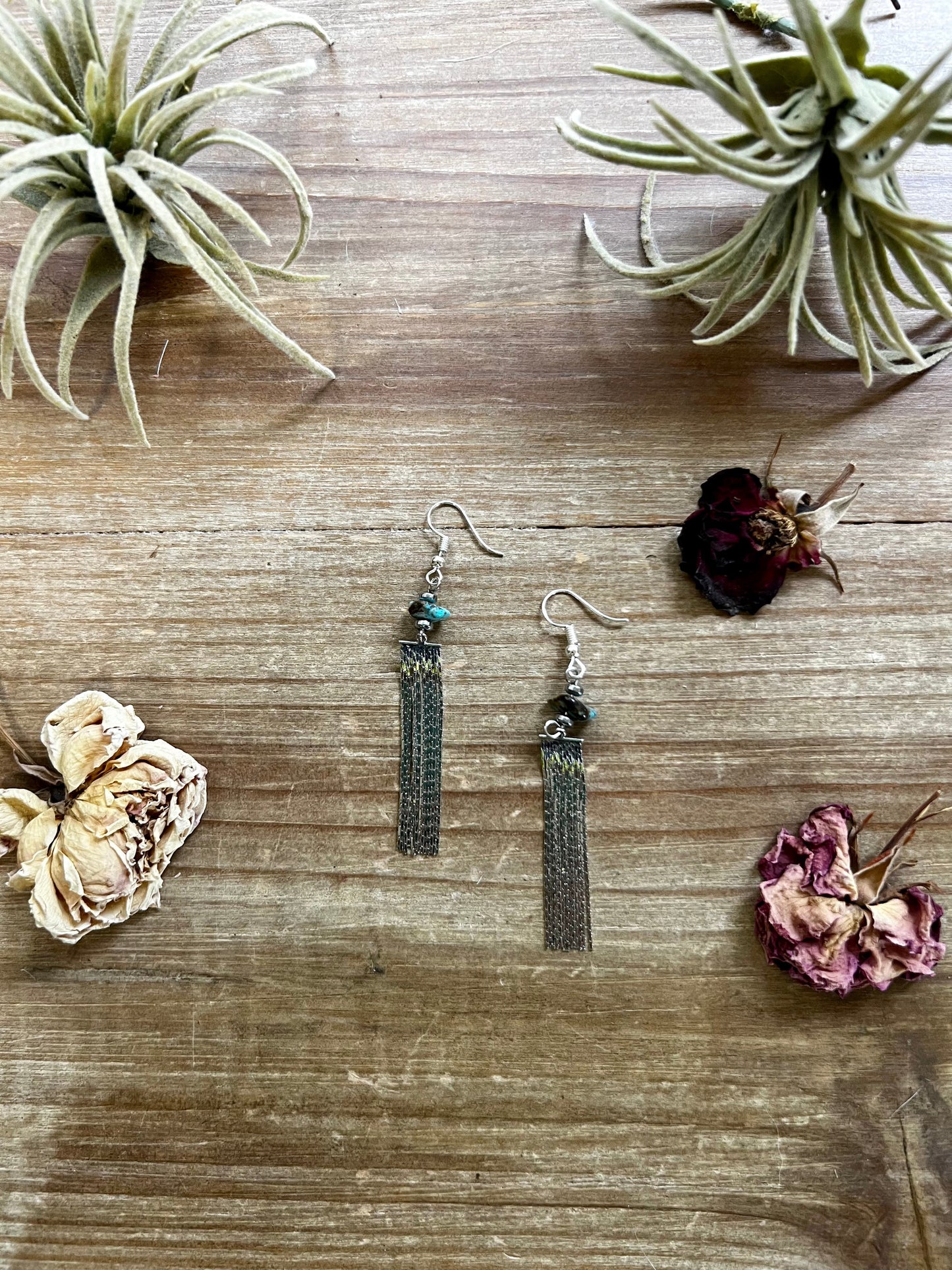 Mini Chic Turquoise Dangle Earrings