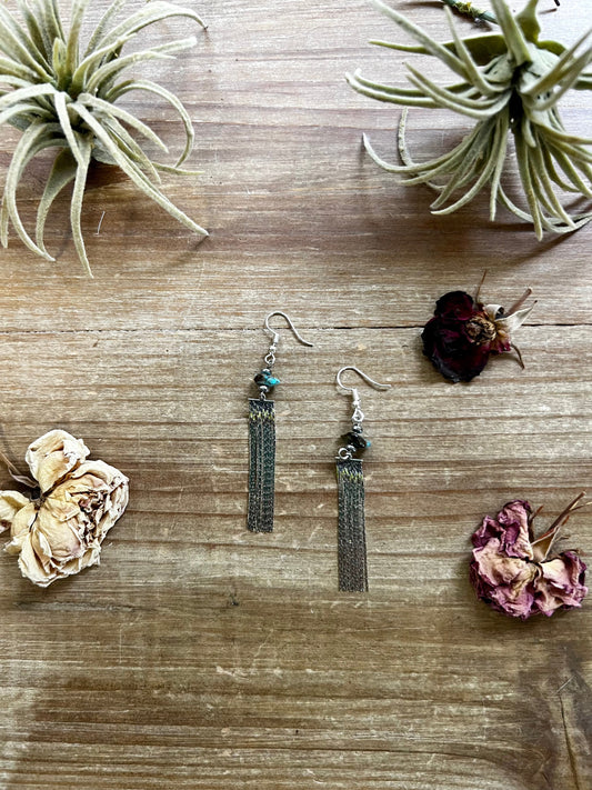 Mini Chic Turquoise Dangle Earrings