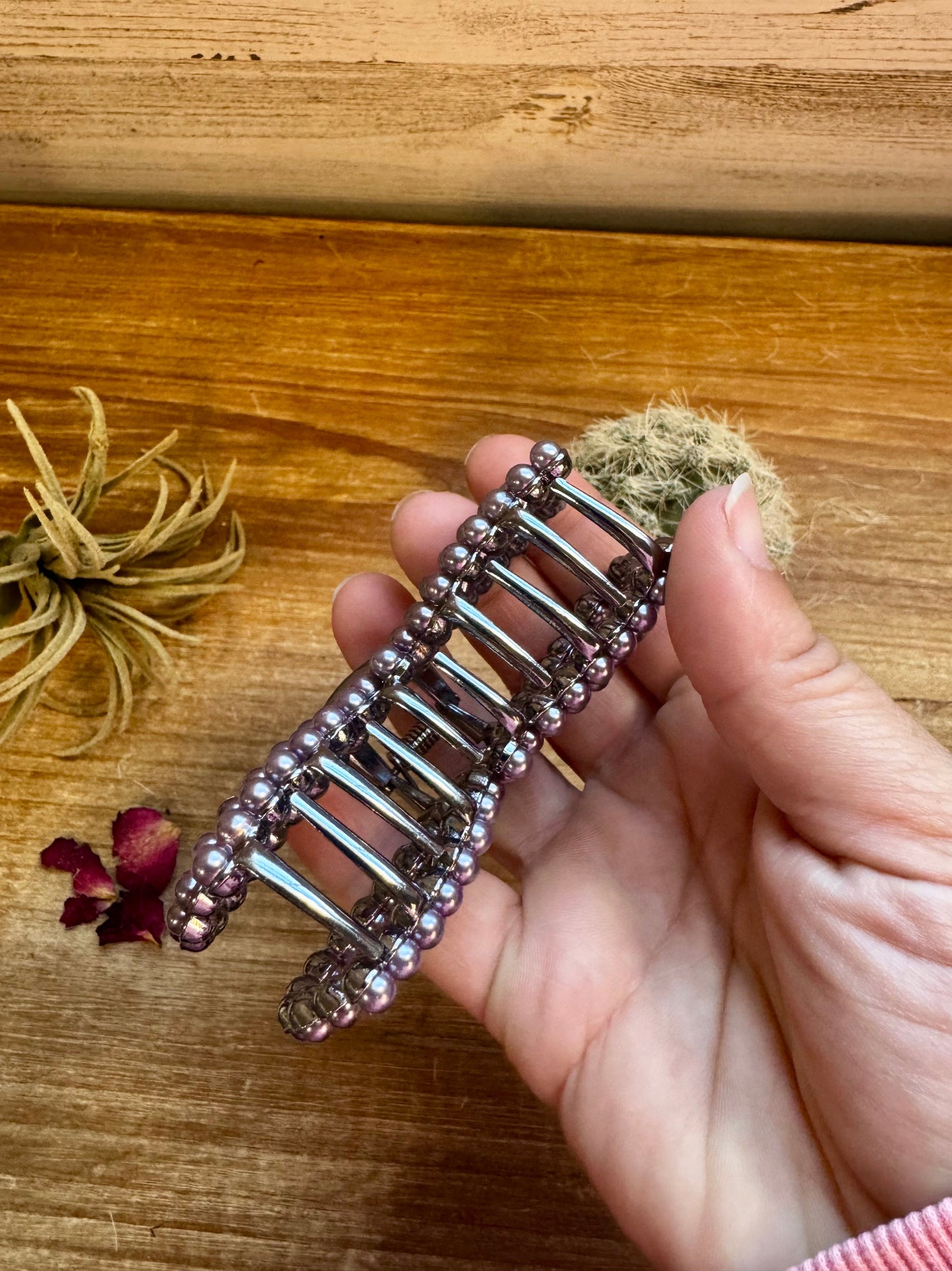 Pearl Bow Hair Clips